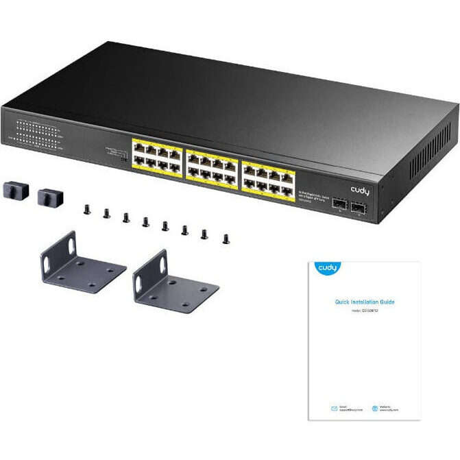 Cudy 24-Port Gigabit PoE+ Unmanaged Switch