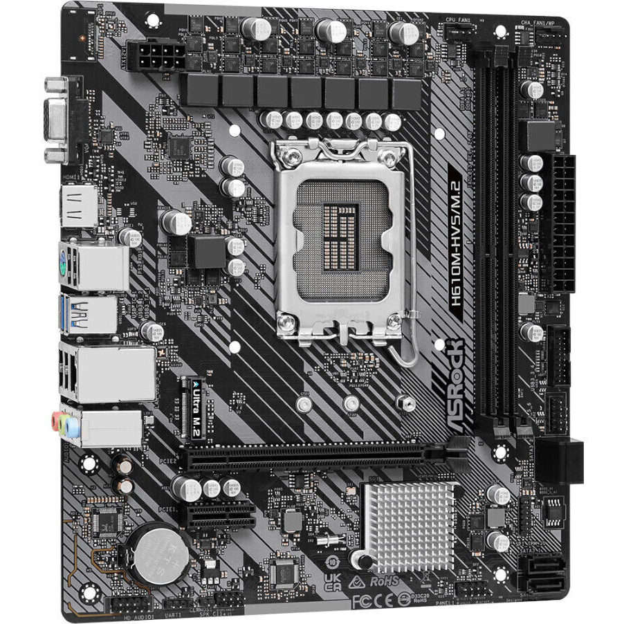 ASRock H610M-HVS/M.2 R2.0 Intel LGA 1700 m-ATX Motherboard