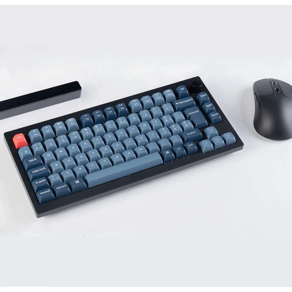 Keychron V1 Max QMK/VIA Wireless Custom Mechanical Keyboard | BROWN Switches  Black
