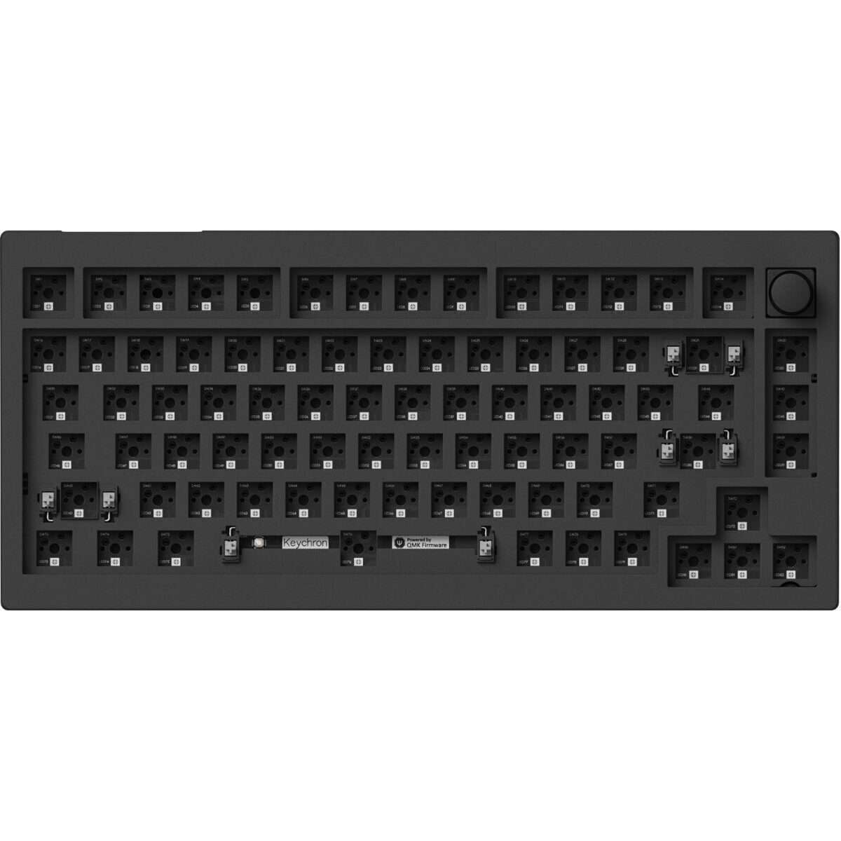 Keychron V1 Max QMK/VIA Wireless Custom Mechanical Keyboard | RED Switches - Black