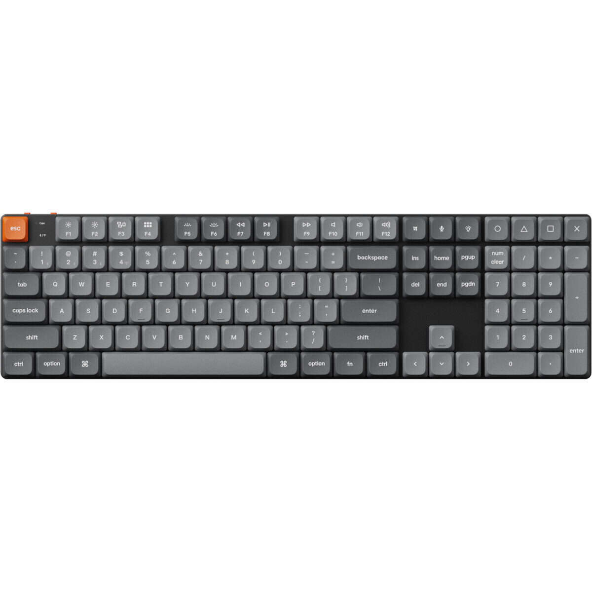Keychron K5 Max QMK/VIA Full-sized Wireless Custom Mechanical Keyboard | RED Switches