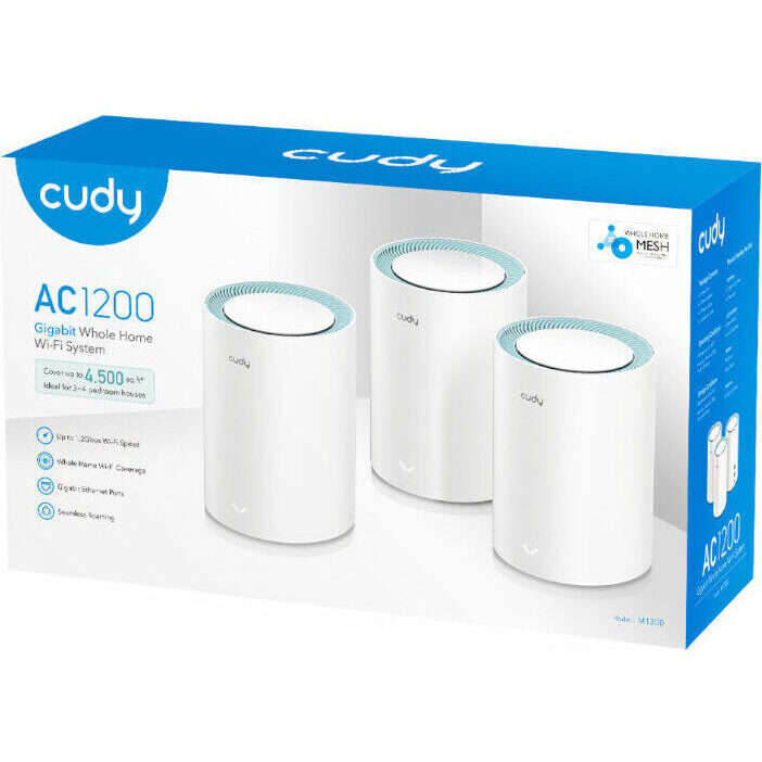 Cudy AC1200 Wi-Fi Mesh Kit 3 Pack With Gigabit