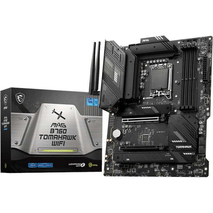 MSI MAG B760 TOMAHAWK WIFI DDR5 Intel LGA1700 ATX Gaming Motherboard