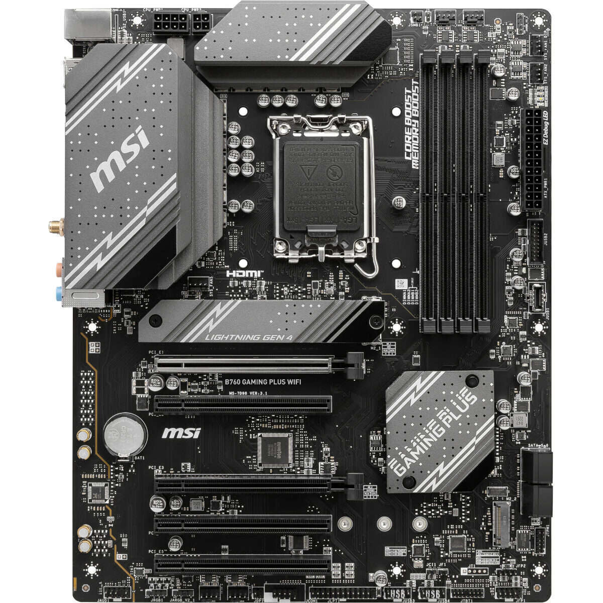 MSI B760 GAMING PLUS WIFI DDR5 LGA1700 ATX Motherboard
