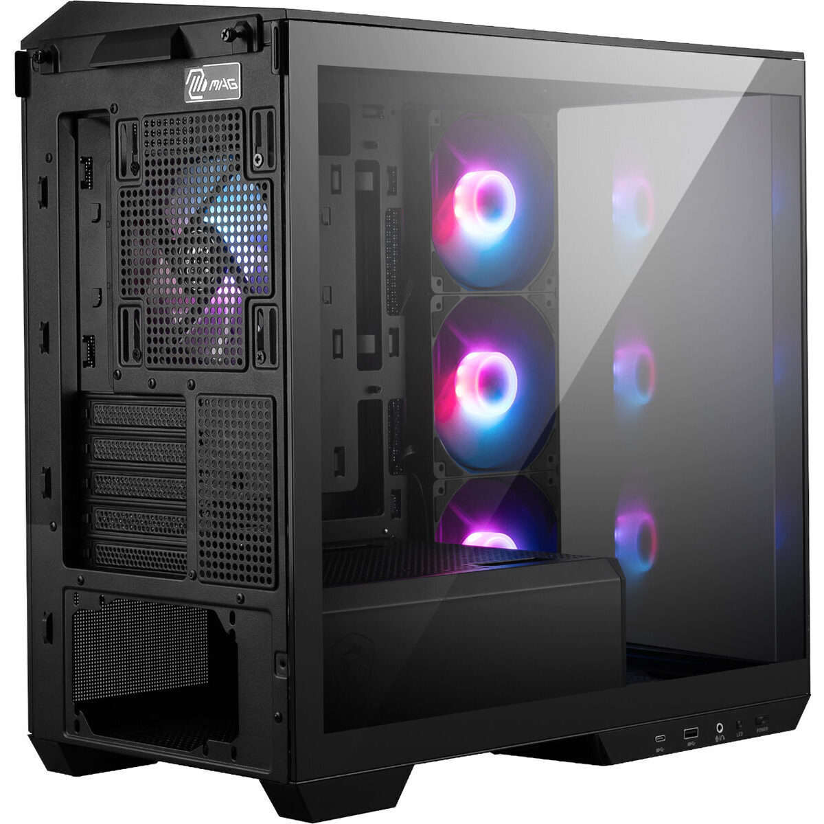 MSI MAG PANO M100R PZ M-ATX ARGB Gaming Chassis - Black