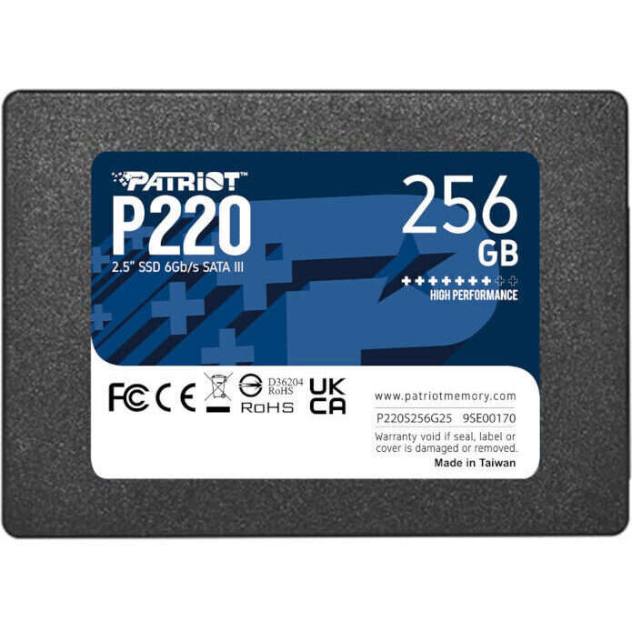 Patriot P220 256GB 2.5" SSD