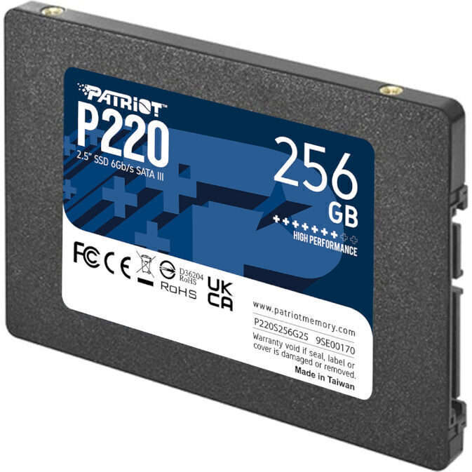 Patriot P220 256GB 2.5" SSD