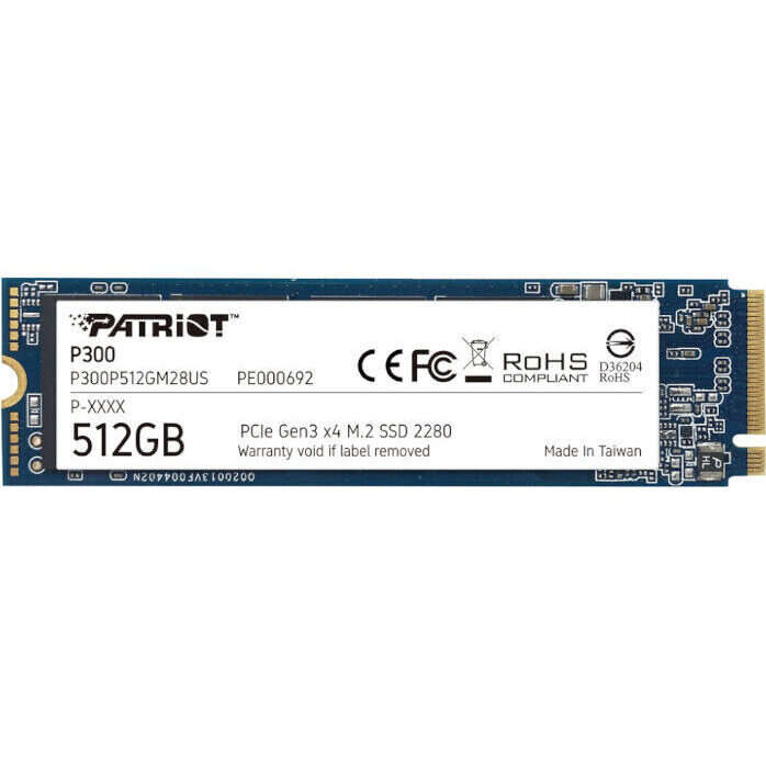 Patriot P300 512GB M.2 PCIe NVMe SSD