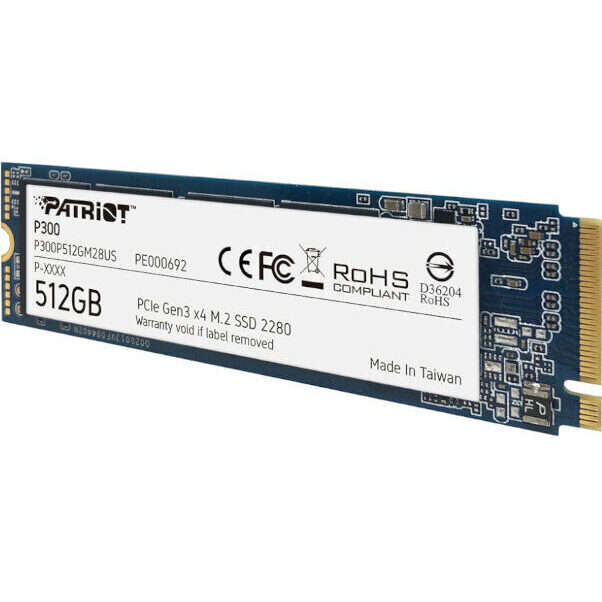 Patriot P300 512GB M.2 PCIe NVMe SSD