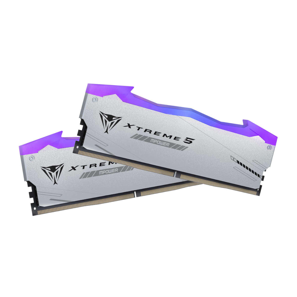 Patriot Viper Xtreme 5 RGB MPower 32GB 6000MHz DDR5 Desktop Gaming Memory Kit - Silver