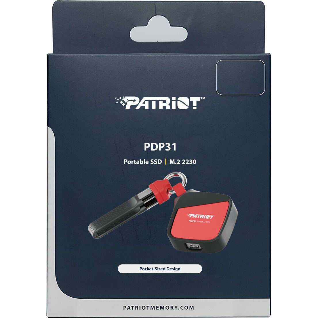 Patriot PDP31 500GB Type-C Portable SSD - Red / Black