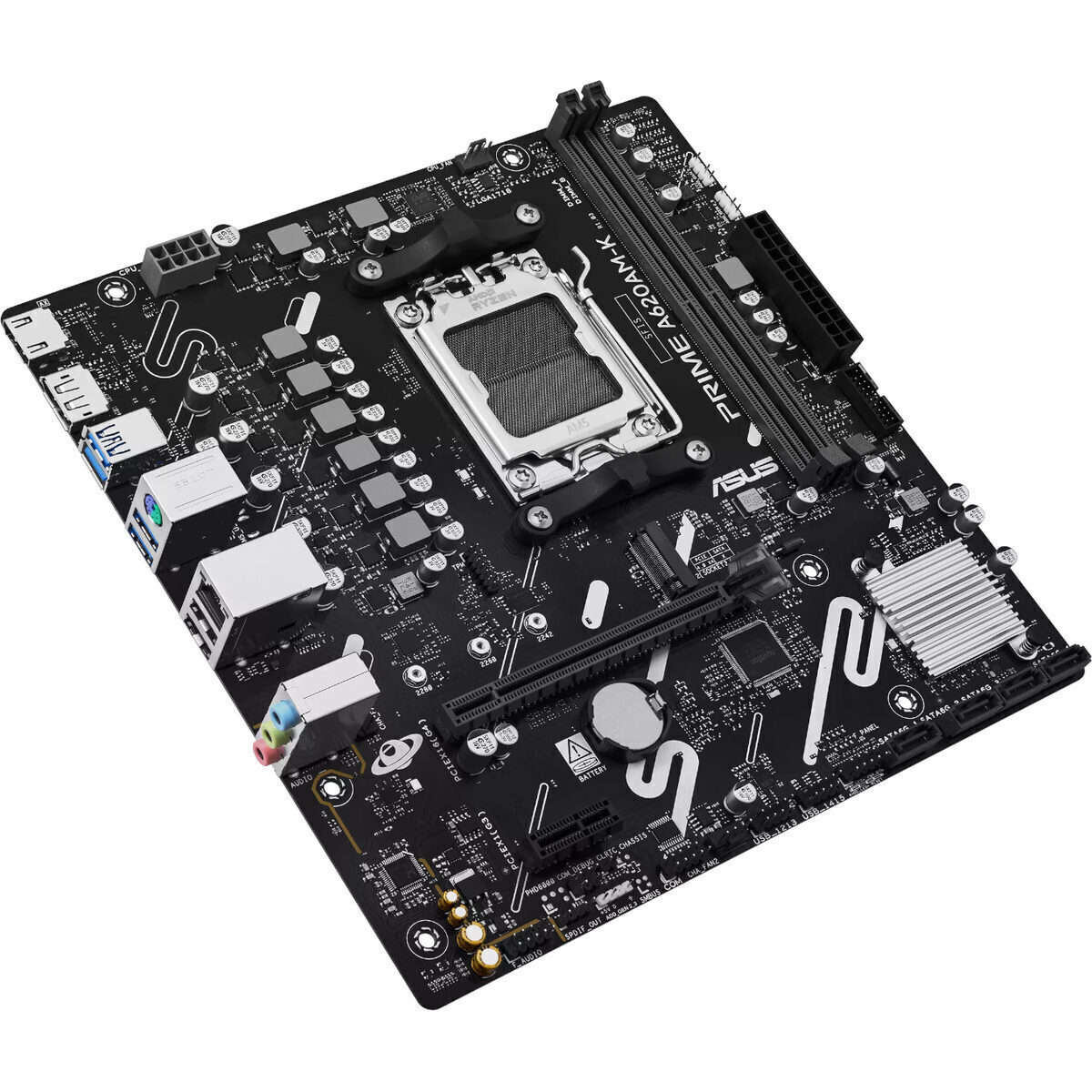 Asus PRIME A620AM-K AM5 M-ATX Motherboard (PRIME-A620AM-K)