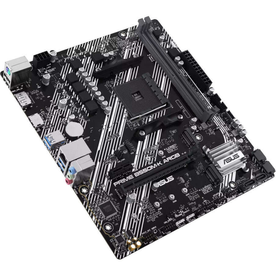 Asus PRIME B550M-K ARGB AM4 M-ATX Motherboard