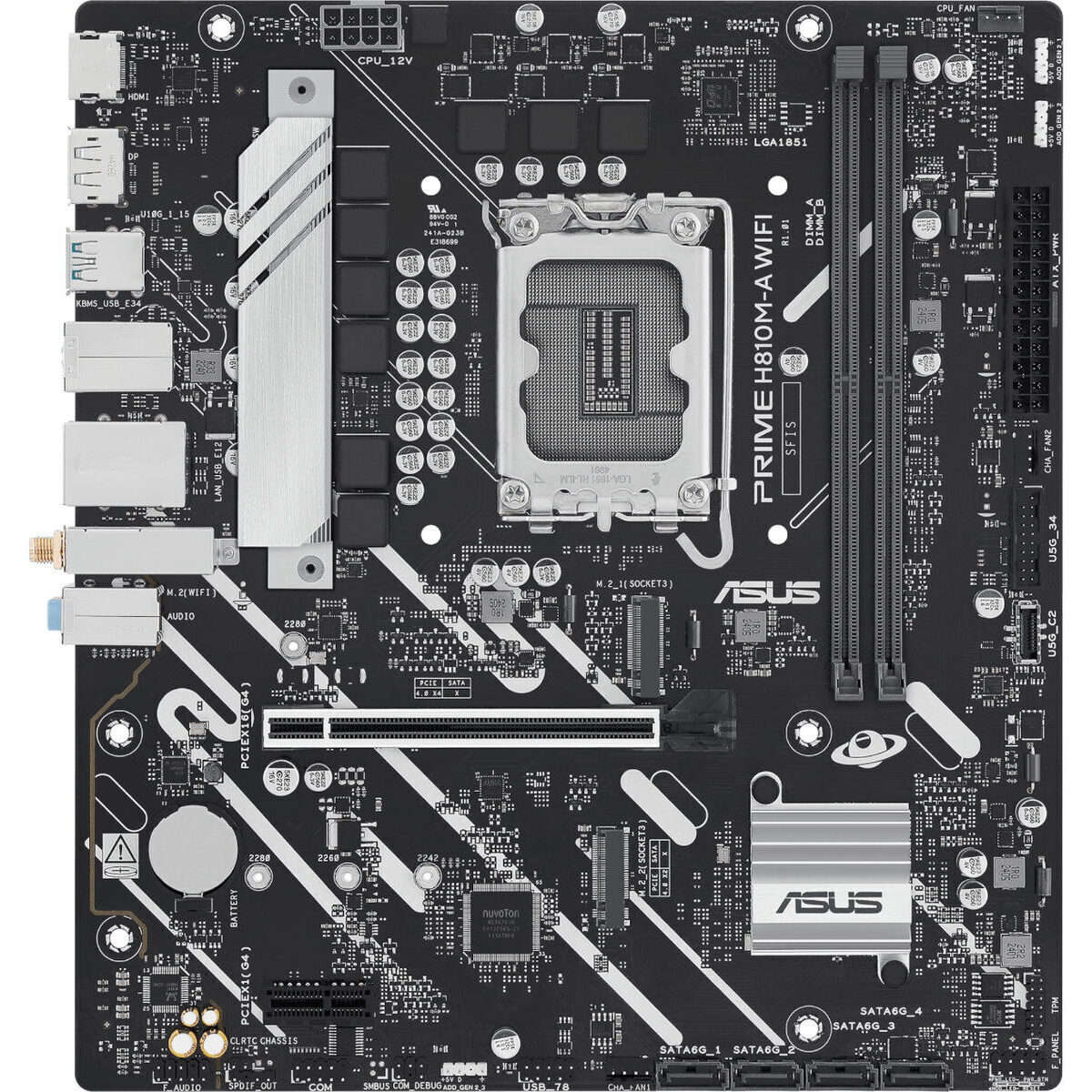 Asus PRIME H810M-A WIFI LGA1851 Micro ATX Motherboard