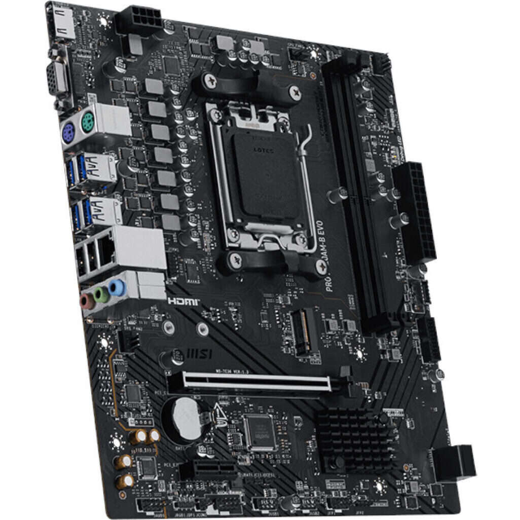 MSI PRO A620AM-B EVO AM5 M-ATX Motherboard (PROA620AM-B-EVO)