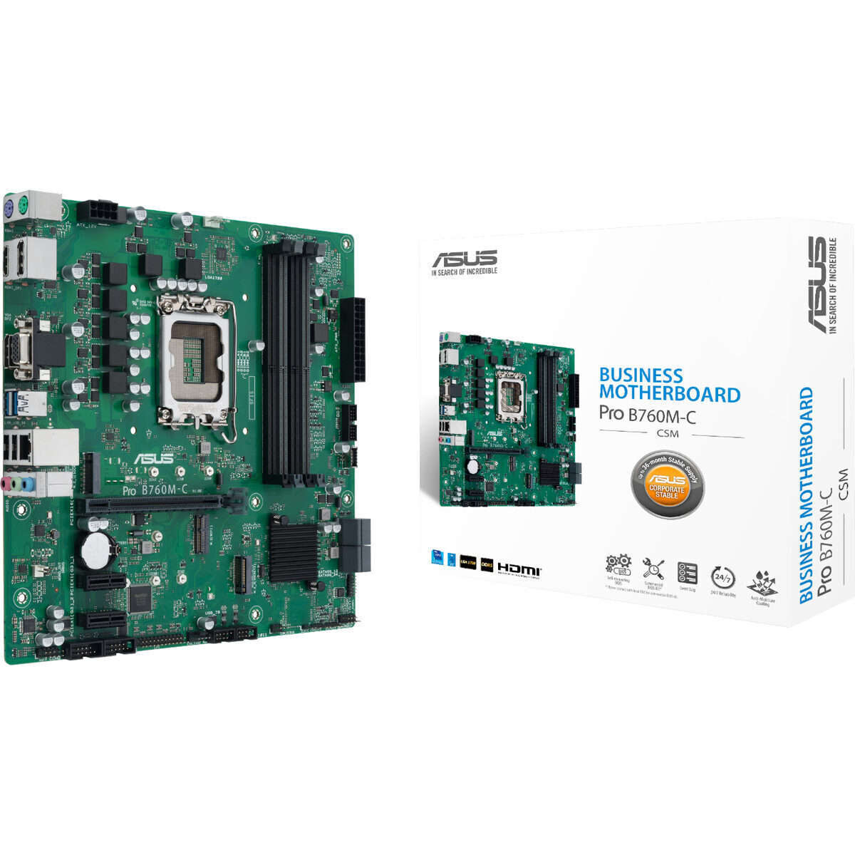 ASUS PRO B760M C CSM LGA 1700 M-ATX Motherboard