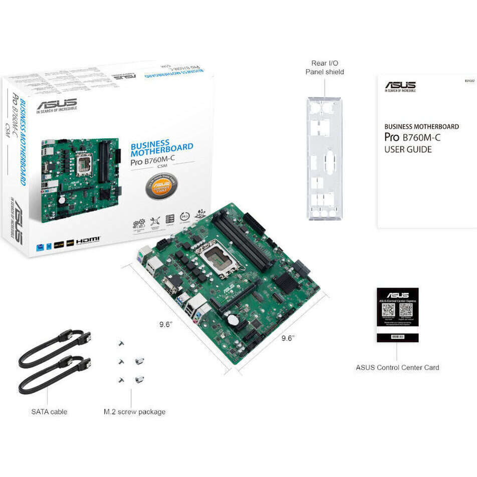 ASUS PRO B760M C CSM LGA 1700 M-ATX Motherboard
