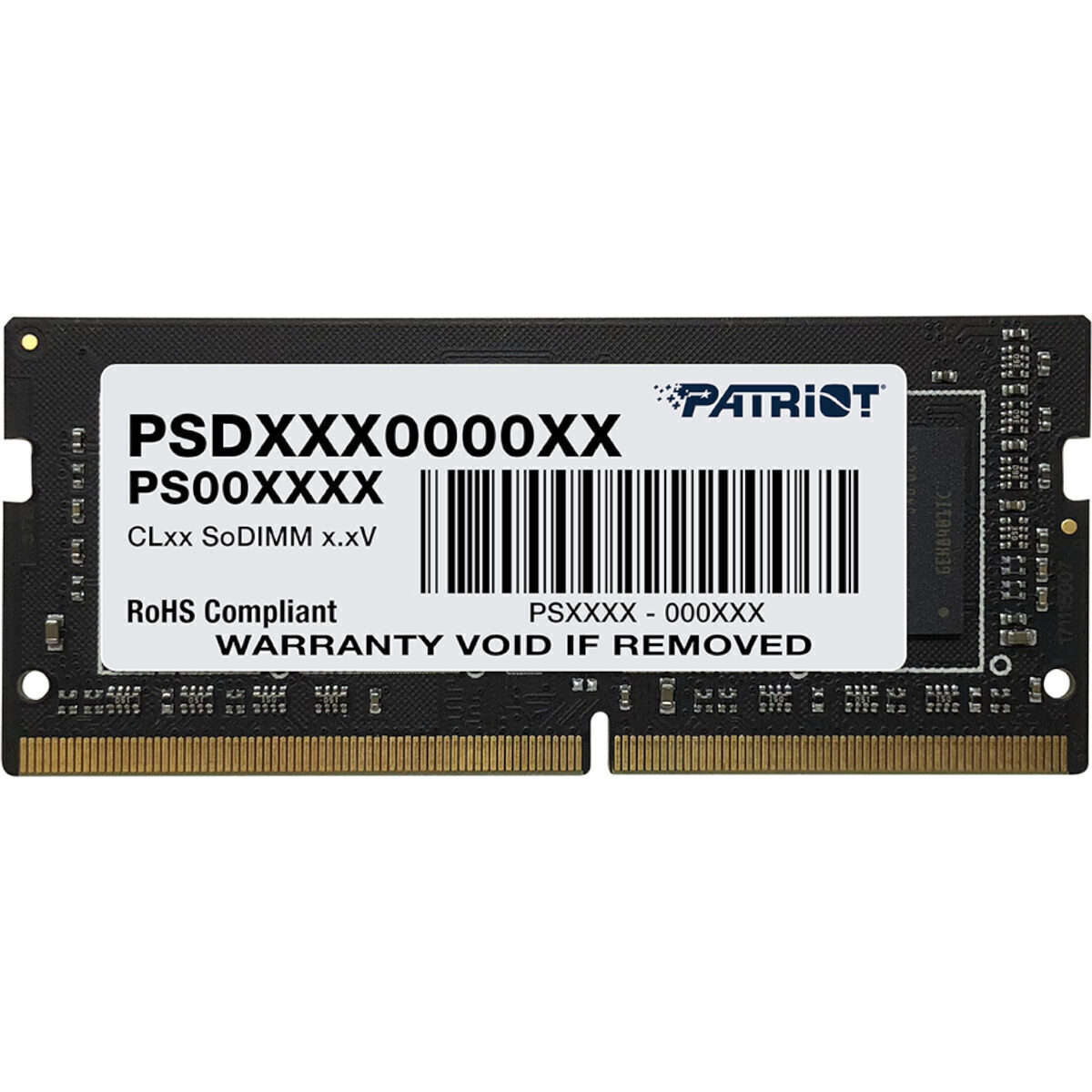 Patriot Signature Line 16GB 3200MHz DDR4 Single Rank SODIMM Notebook Memory