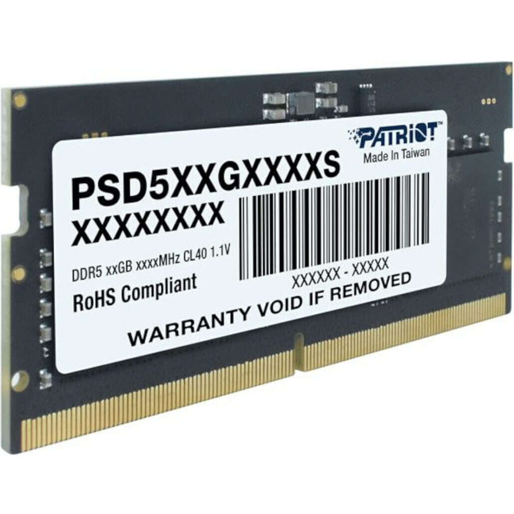 Patriot Signature Line DDR5 8GB 4800MHz Single Rank SODIMM Notebook Memory