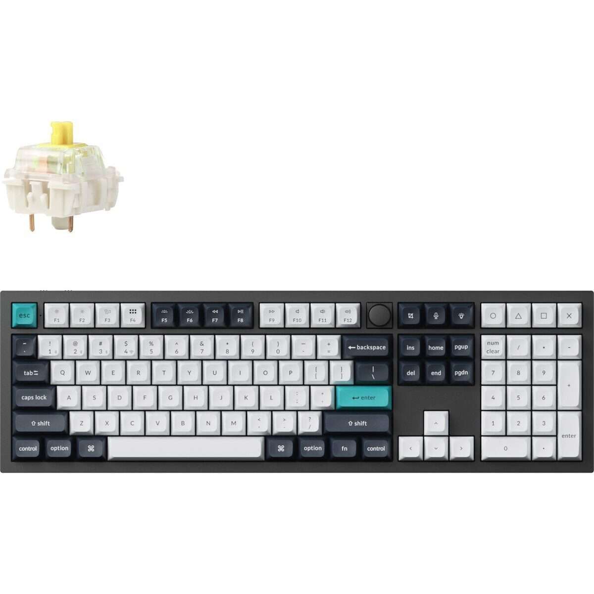 Keychron Q6 Max QMK/VIA Wireless Mechanical Keyboard (Full-Size, Gateron Jupiter Banana)