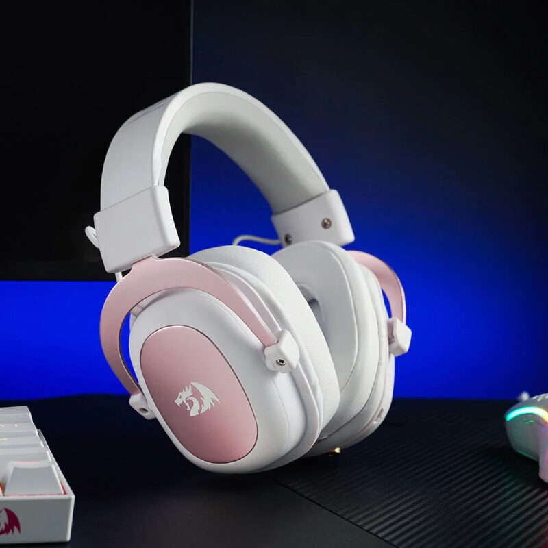 REDRAGON Over-Ear ZEUS 2 USB Gaming Headset - White
