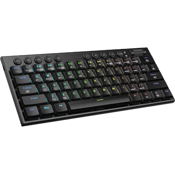 REDRAGON Horus Mini Pro 61Key Wireless Bluetooth Red Switch RGB Low Profile Gaming Mechanical Key...