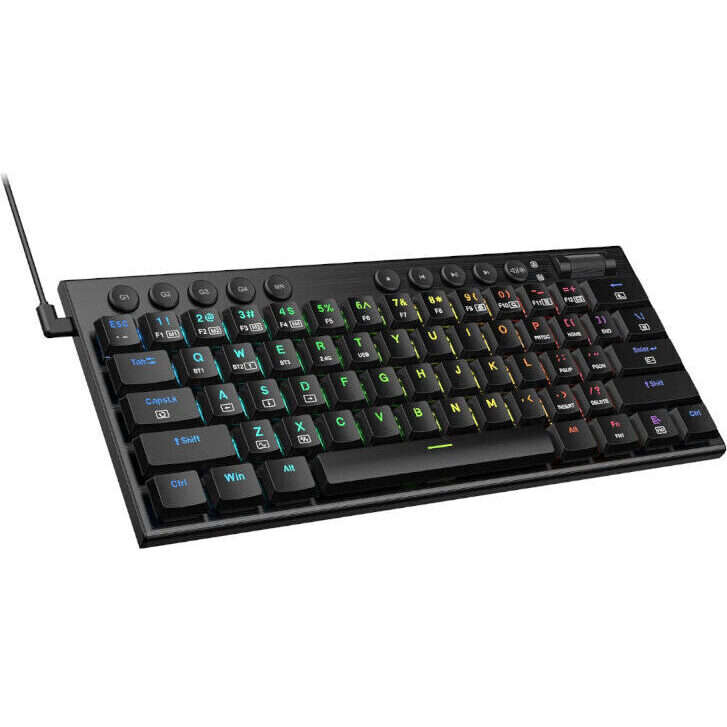 REDRAGON Horus Mini Pro 61Key Wireless Bluetooth Red Switch RGB Low Profile Gaming Mechanical Key...