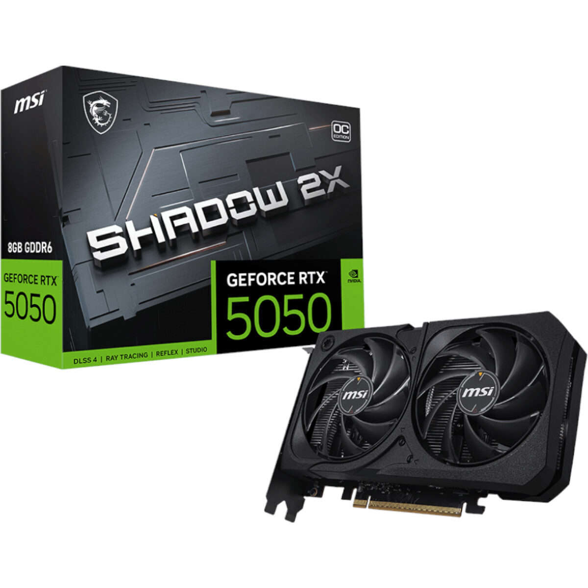 MSI Nvidia GeForce RTX 5050 Shadow 2X OC 8GB Graphics Card