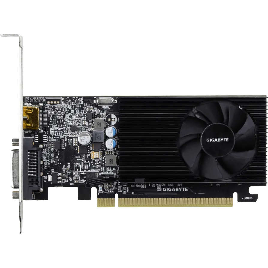 GIGABYTE nVidia GeForce GT 1030 - 2GB GDDR4; 64-Bit Memory Bus; PCI Express 2.0; 1x Dual-Link DVI...
