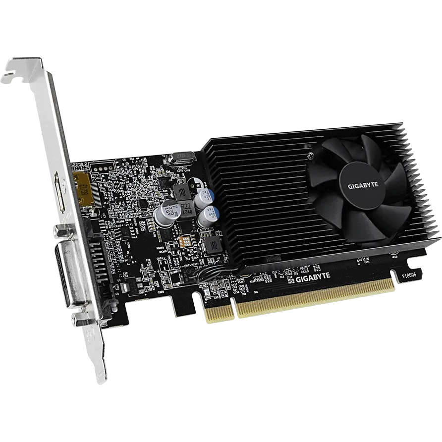GIGABYTE nVidia GeForce GT 1030 - 2GB GDDR4; 64-Bit Memory Bus; PCI Express 2.0; 1x Dual-Link DVI...