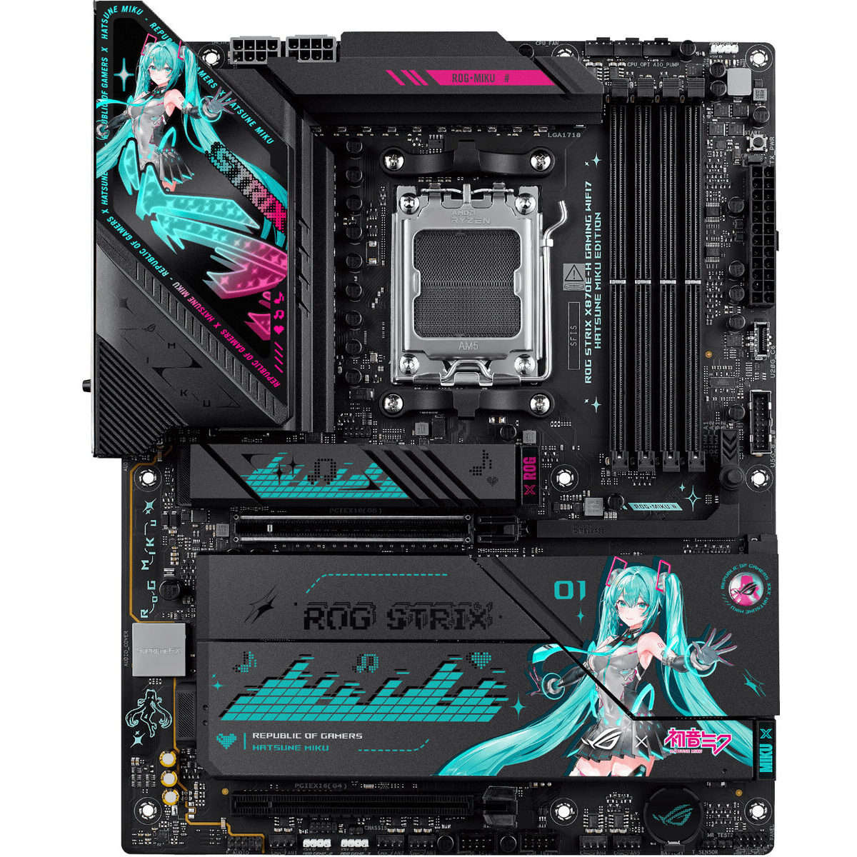 PCBuilder Ryzen 7 9800X3D ASUS X MIKU Windows 11 Gaming PC
