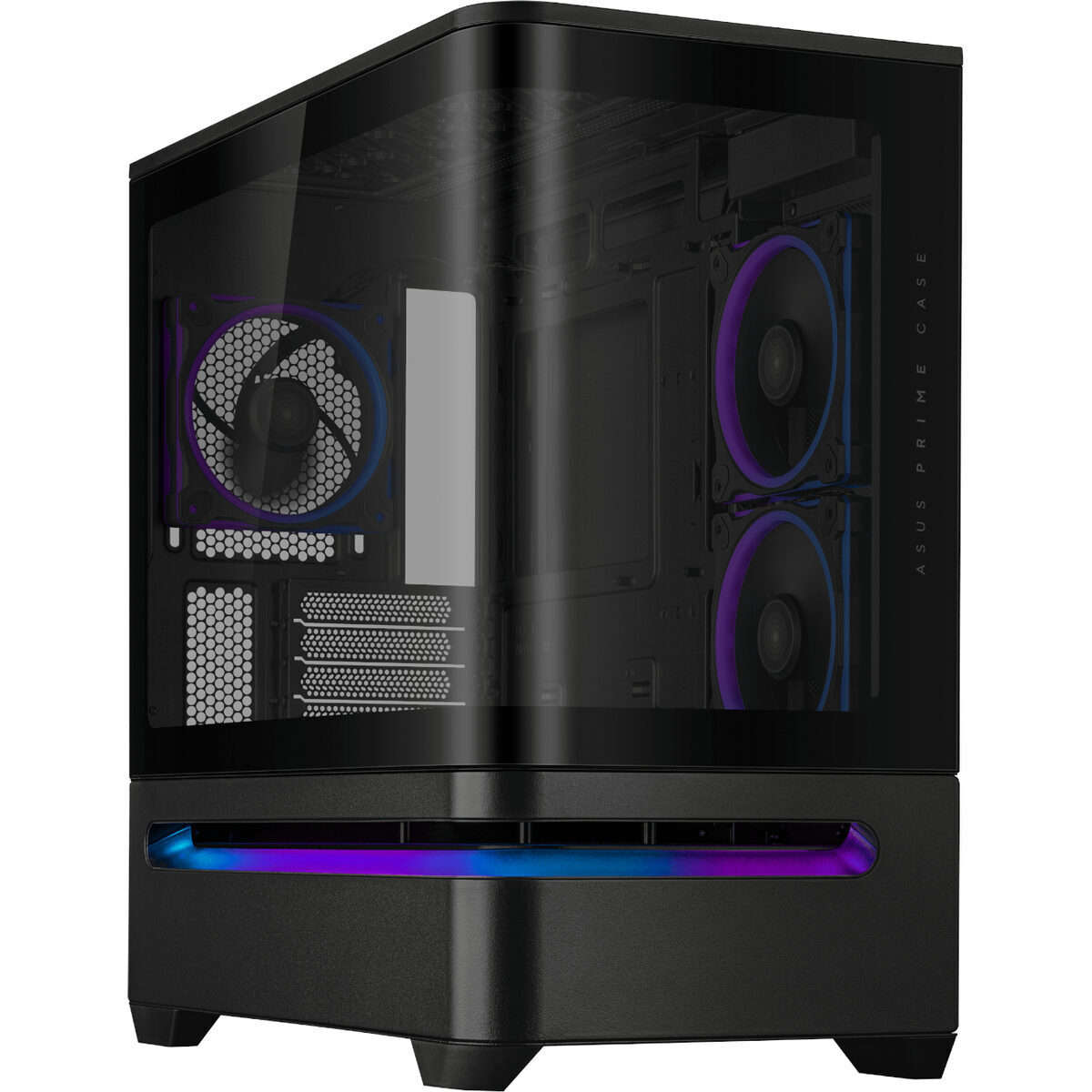 Asus Prime AP202 Curved Tempered Glass Micro-ATX Chassis  Black (PRIMEAP202-BK)