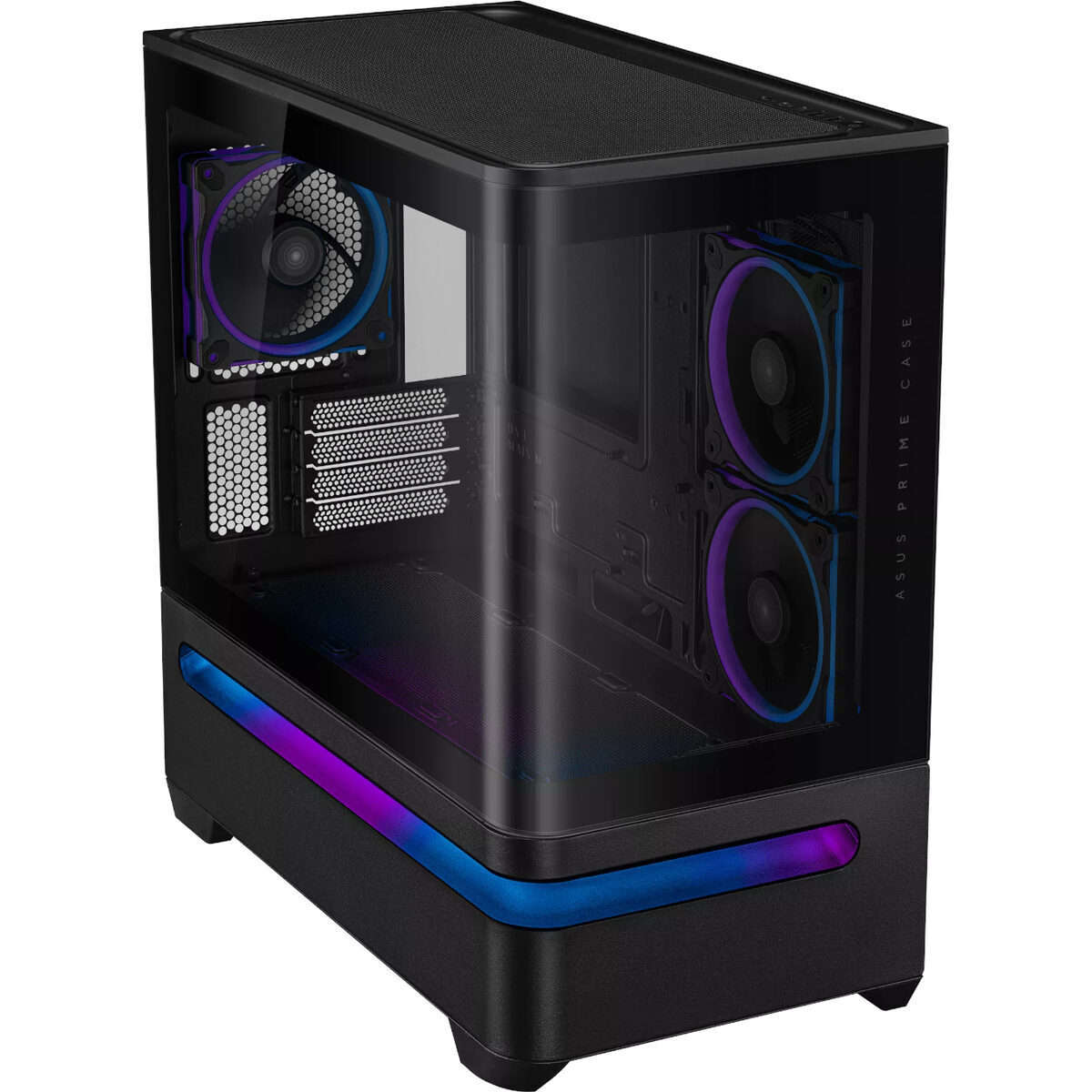 Asus Prime AP202 Curved Tempered Glass Micro-ATX Chassis  Black (PRIMEAP202-BK)