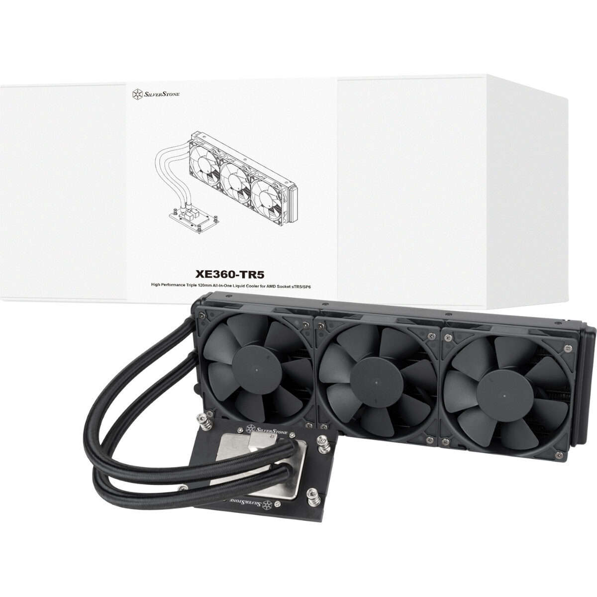 Silverstone XE360-TR5 High Performance 360mm AIO Liquid CPU Cooler