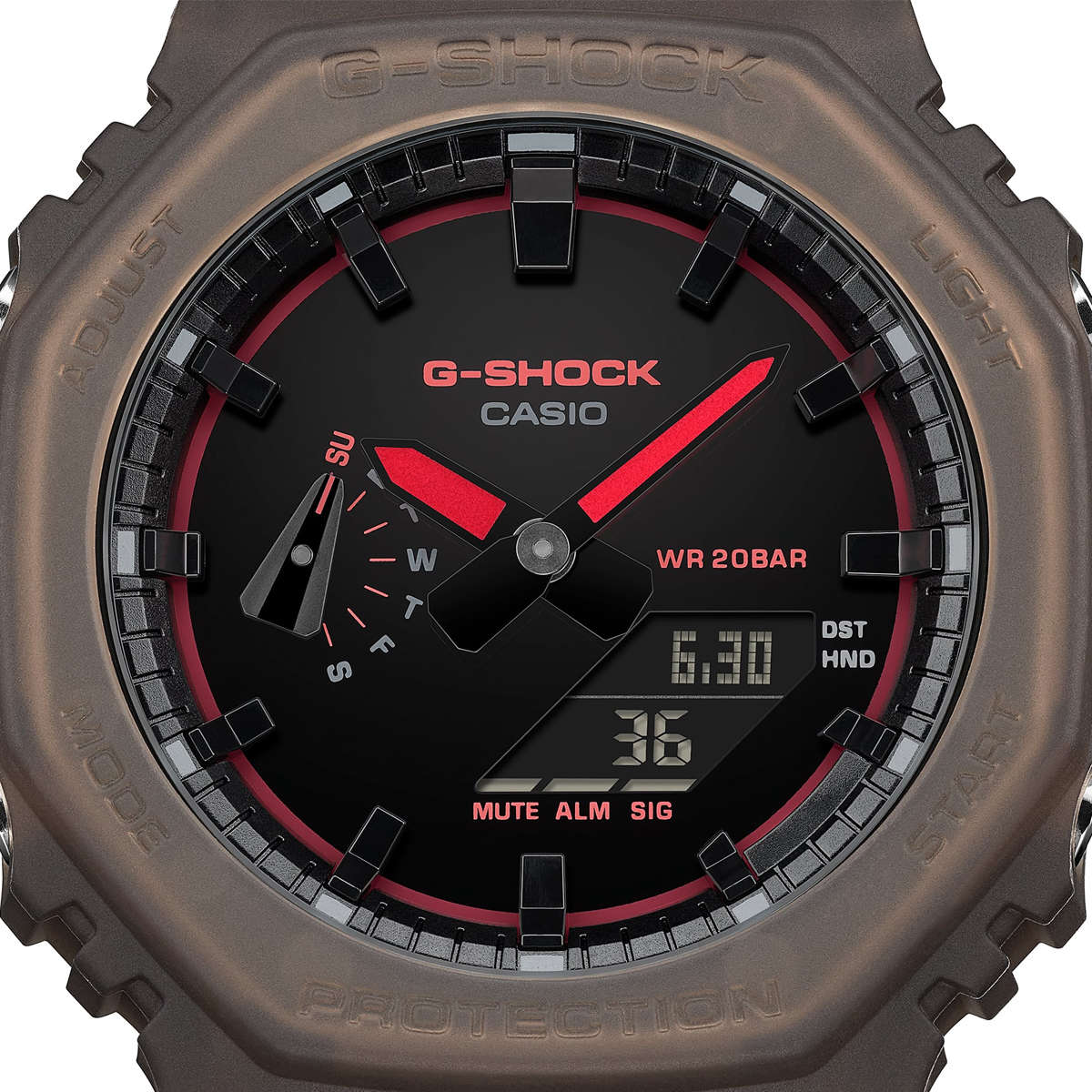 Casio G-shock Oak - Smoke Light Serie - Brown (GA-2100K-5AER) Men WATCHES