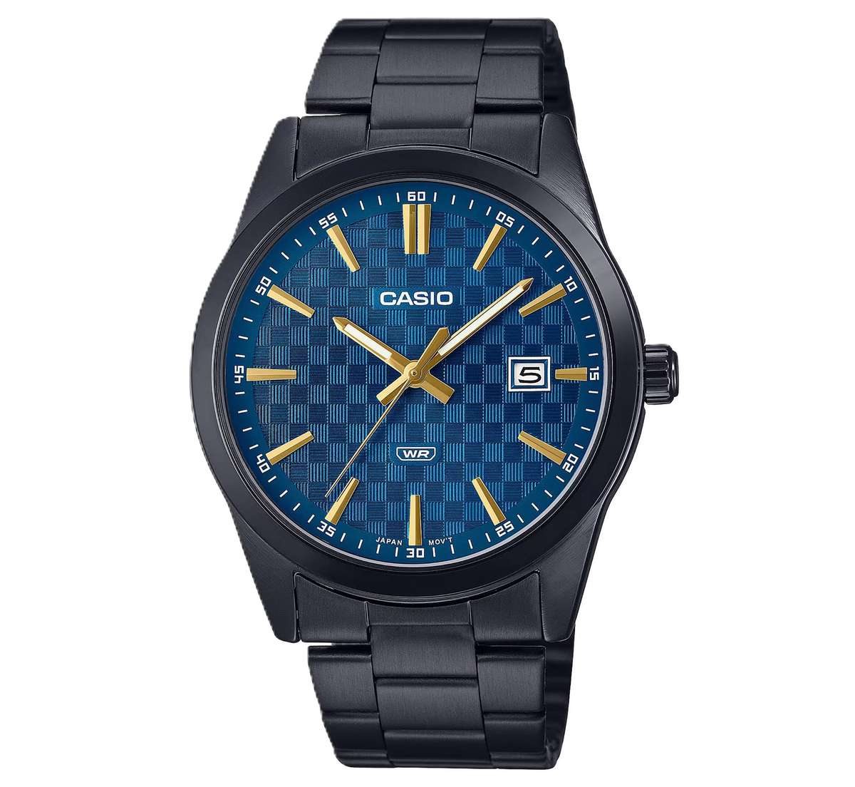Casio Men's 41mm Ss Ip Black Watch (MTP-VD03B-2AUDF)