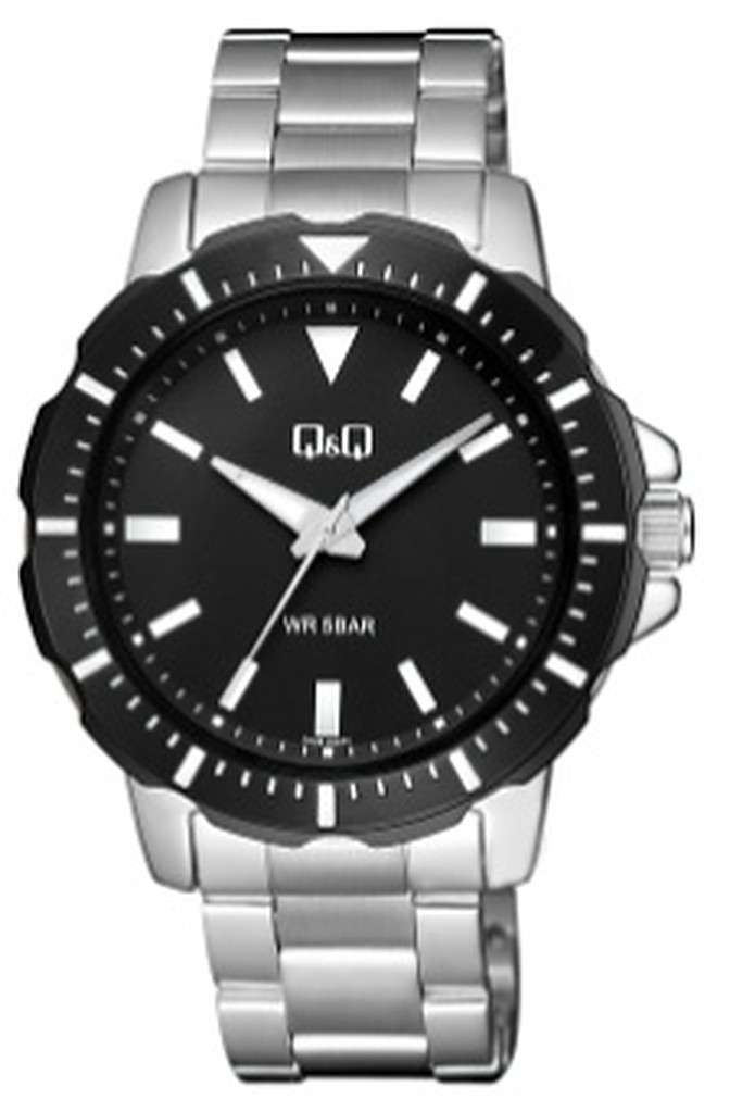 Q&amp;q Men's 44mm Metal Watch (Q43B-002PY)