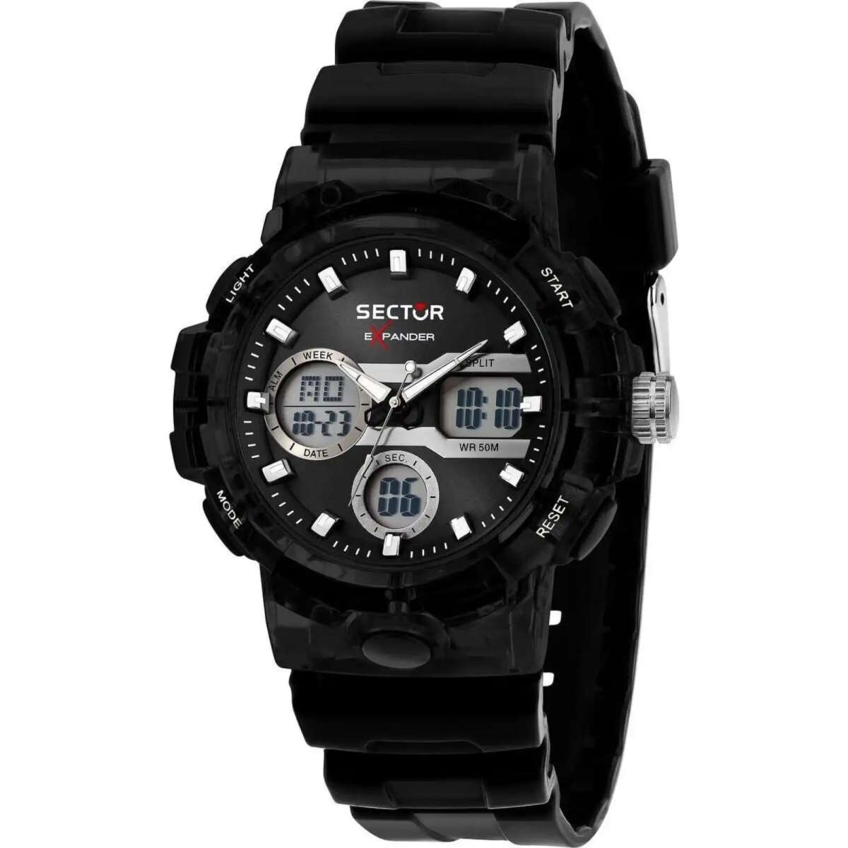 Sector No Limits Men's 43mm Silicone Watch (R3251242505)
