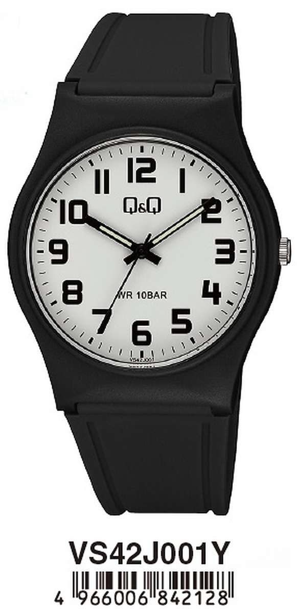 Q&amp;q Unisex 40mm Plastic Watch (VS42J001Y)