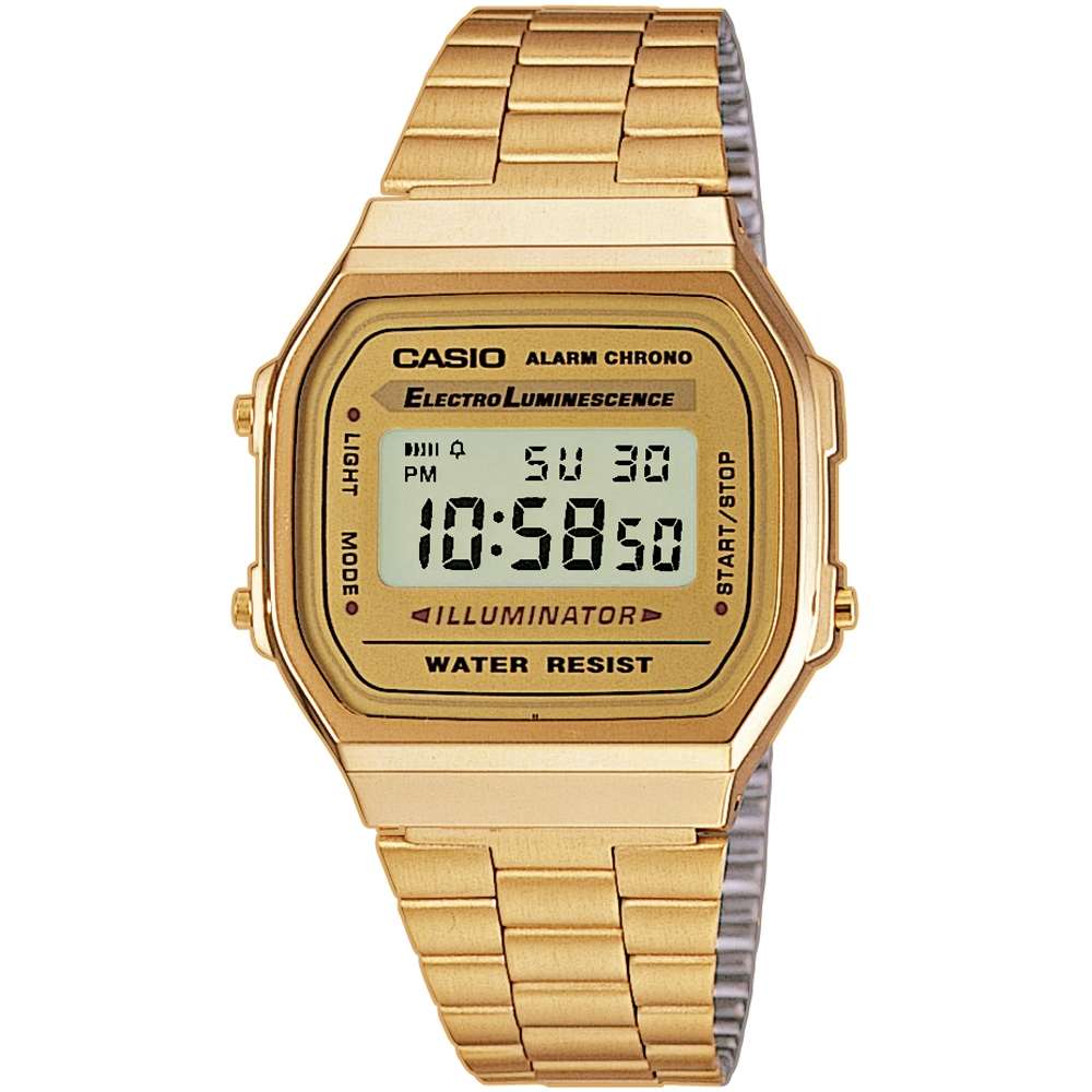 Casio Vintage A168WG-9EF Retro Mirror Watch (A168WG-9EF) 36 mm Unisex Watch