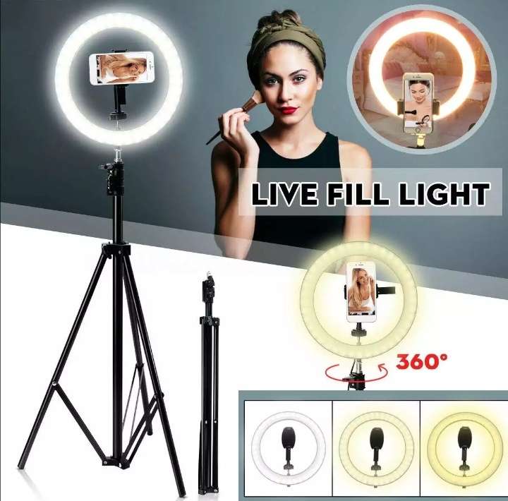 12 Inch Ring Light with 210Cm Tripod