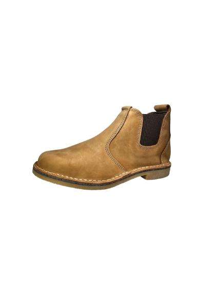 Chelsea leather Vellies boot for Men Tan Leather Size 9