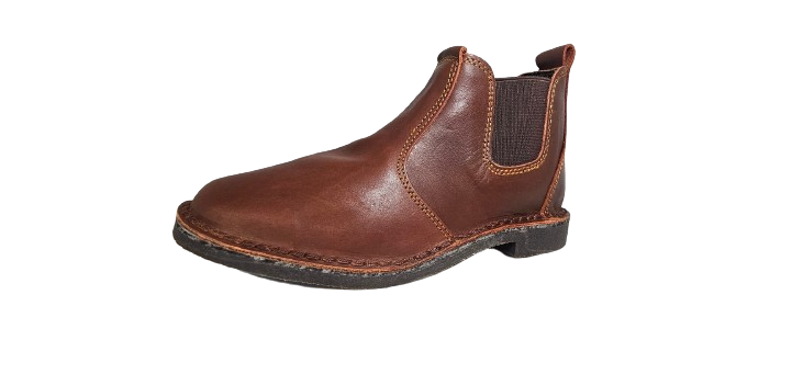 Chelsea leather Vellies boot for Men Tan Leather Size 9