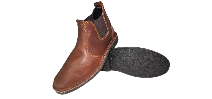 Chelsea leather Vellies boot for Men Tan Leather Size 9