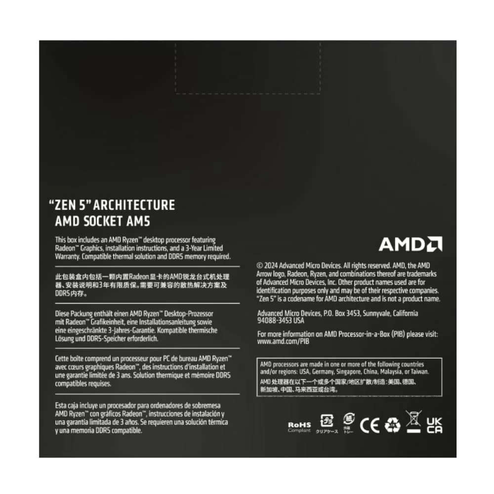 AMD RYZEN 5 9600X 6-Core 3.9GHz AM5 CPU