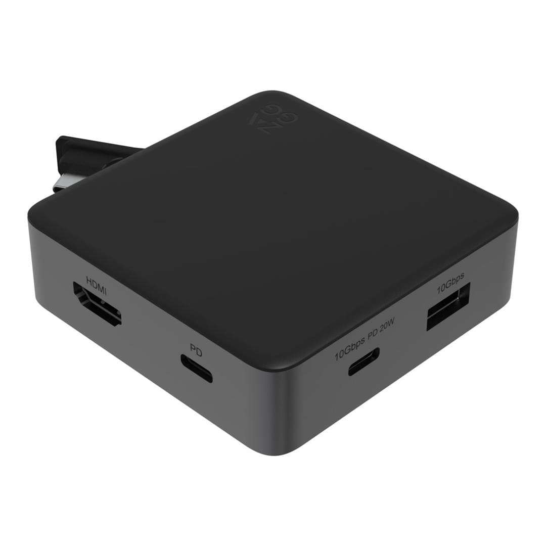 ZAGG 4-port USB Hub Black and Grey