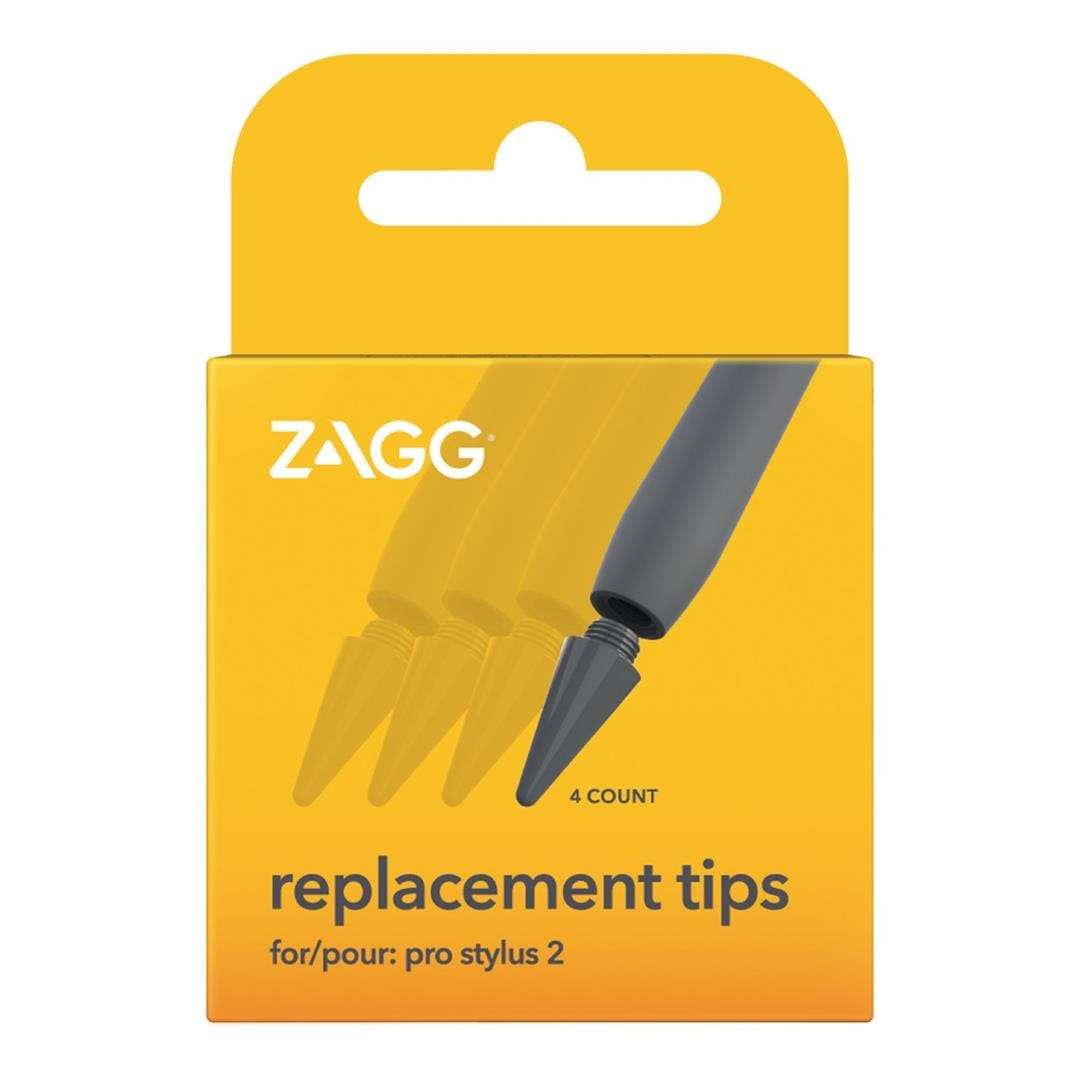 ZAGG Pro Stylus 2 Replacement Tips 4-pack Grey