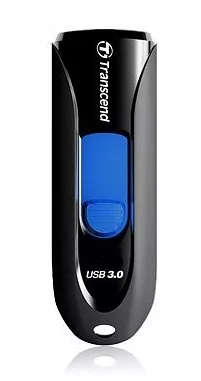 Transcend JetFlash 790 64GB Black USB 3.2 Gen 1 Type-A and Blue USB Flash Drive