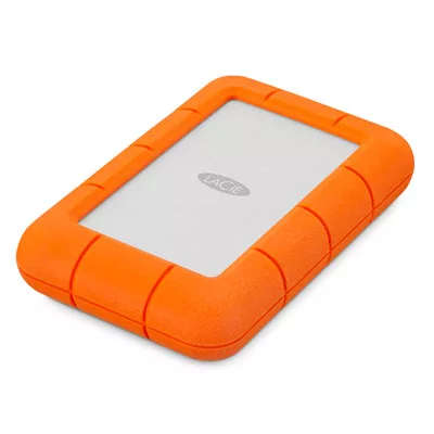 LaCie Rugged Mini 2TB Orange and Silver External Hard Drive