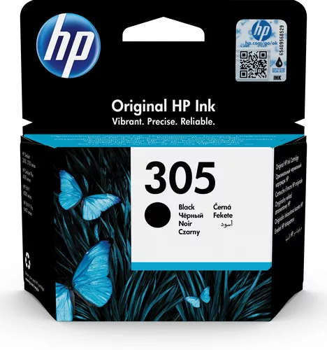 HP 305 Black Standard Yield Printer Ink Cartridge Original 3YM61AE Single-pack